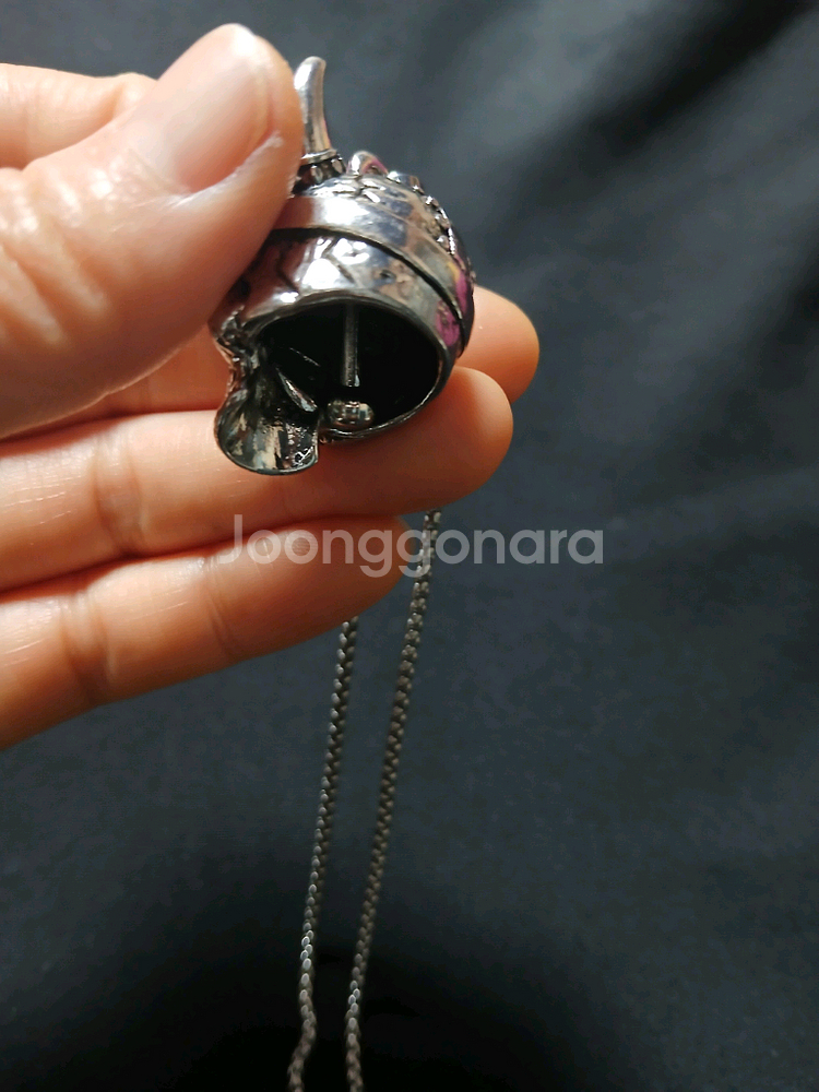 새상품) 해골디자인 라이더벨 스테인레스 목걸이--7