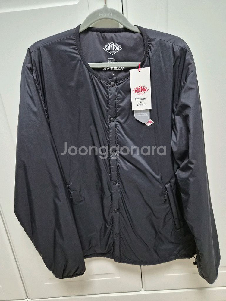 단톤 경량 이너패딩 블랙 라지 새상품--0