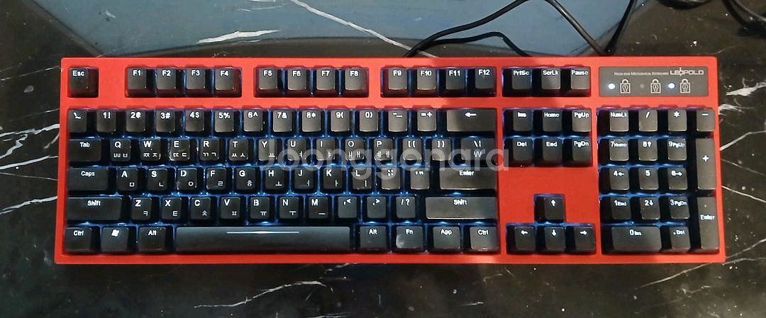 레오폴드 레드 에디션 기계식/게이밍 키보드 팝니다--0