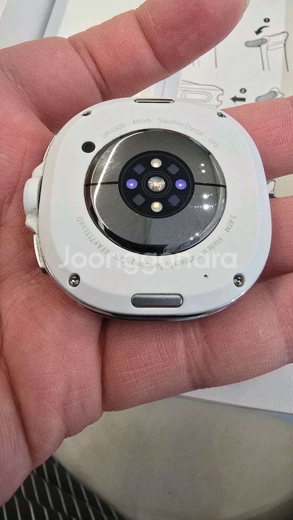 갤럭시워치8 클래식 46mm 화이트 풀박스 새상품급--4