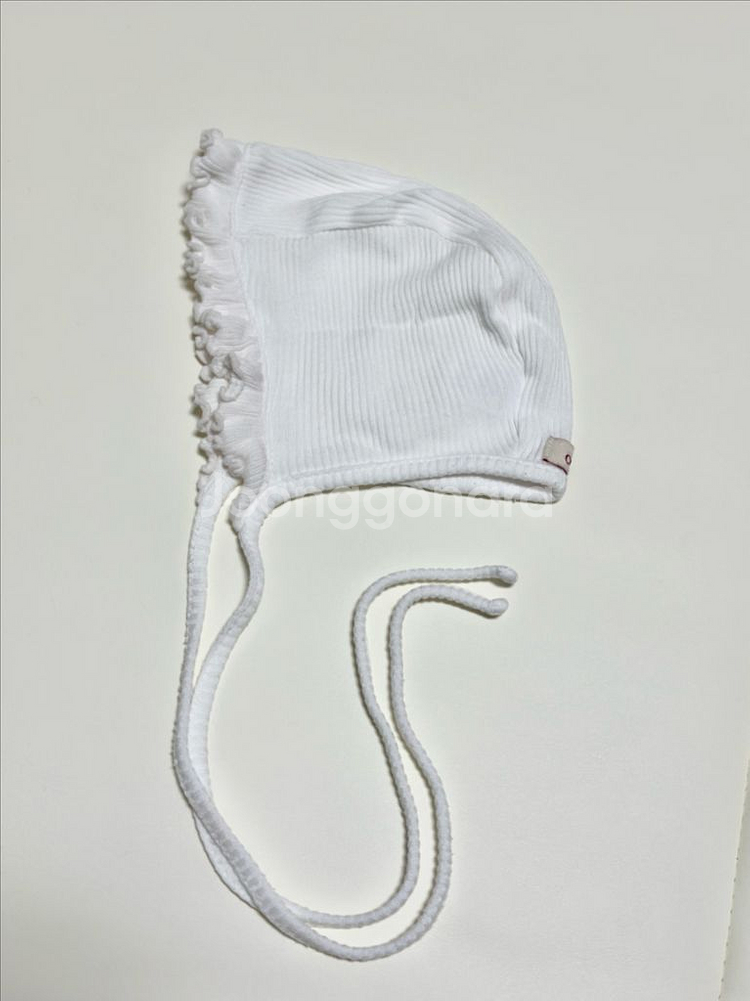 꼬숑 프릴 보넷 6m 아이보리--0