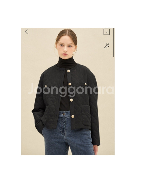 SJSJ 에스제이 스티치 패딩 퀼팅 점퍼 44사이즈 정품--0