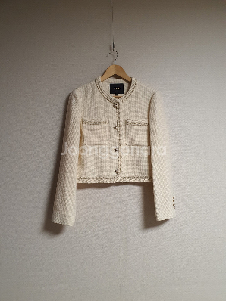 마쥬 maje 브레이드라인 트위드 자켓 2사이즈 정품--0