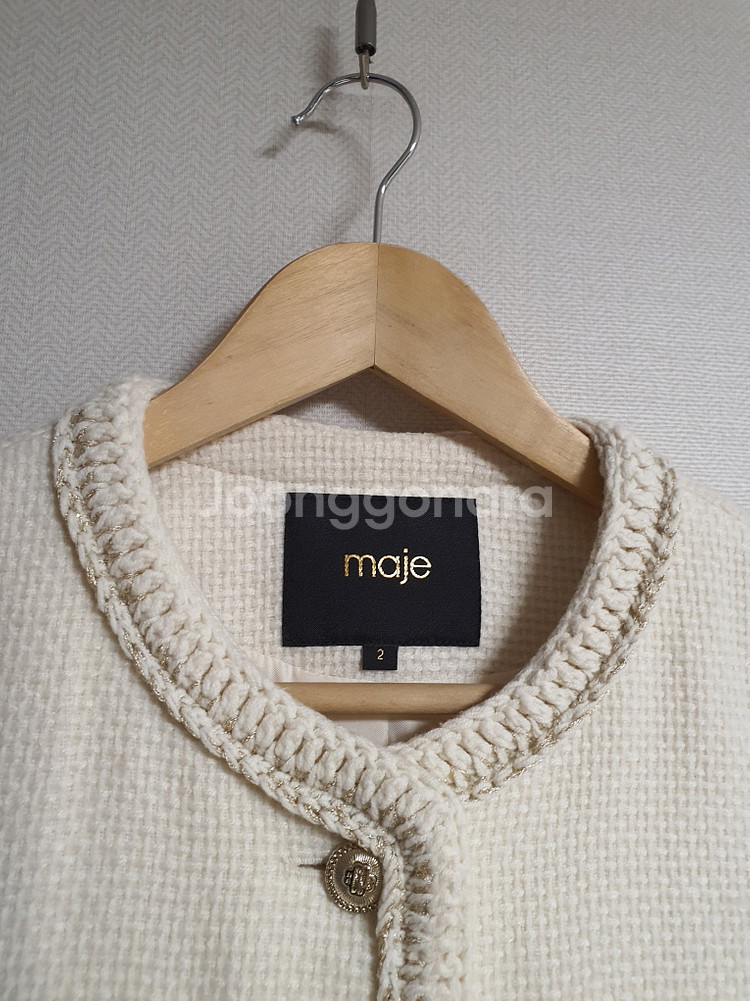 마쥬 maje 브레이드라인 트위드 자켓 2사이즈 정품--3