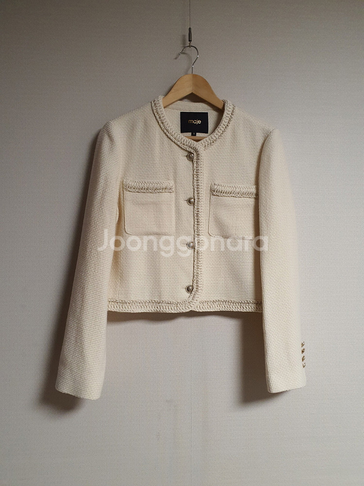 마쥬 maje 브레이드라인 트위드 자켓 2사이즈 정품--1
