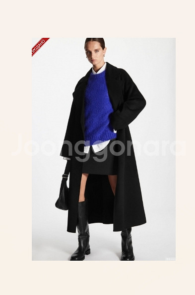 코스 cos 벨티드 핸드메이드 코트 xs 사이즈 정품--0