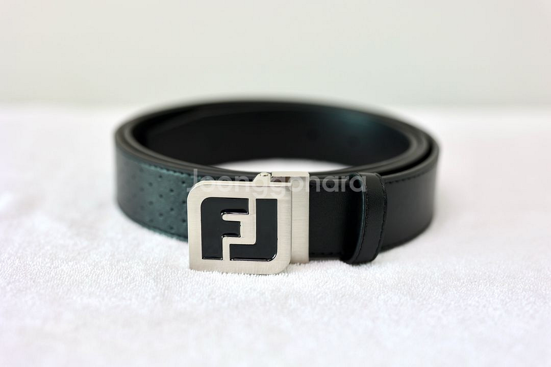 풋조이 남성용 블랙 골프벨트--0