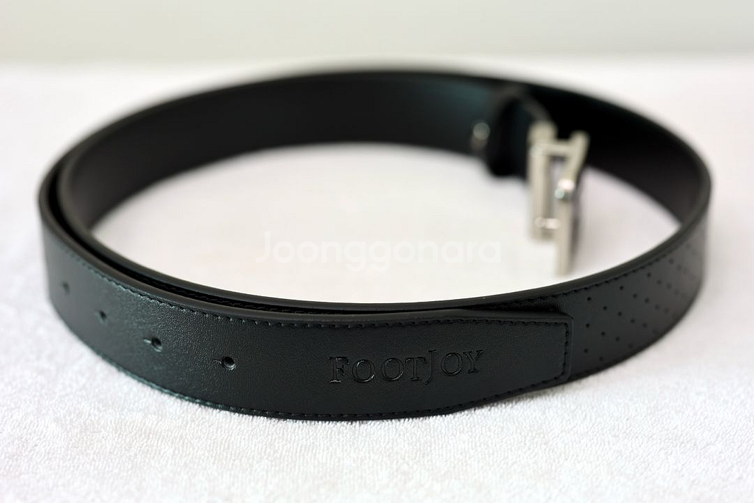 풋조이 남성용 블랙 골프벨트--4