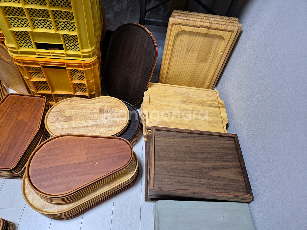 식품관 베이커리 카페 원목 디스플레이 인테리어 플레이팅--4