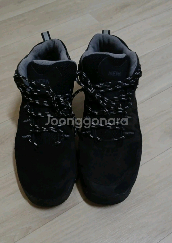 남성신발 네파 올블랙 등산화 겸 운동화--1