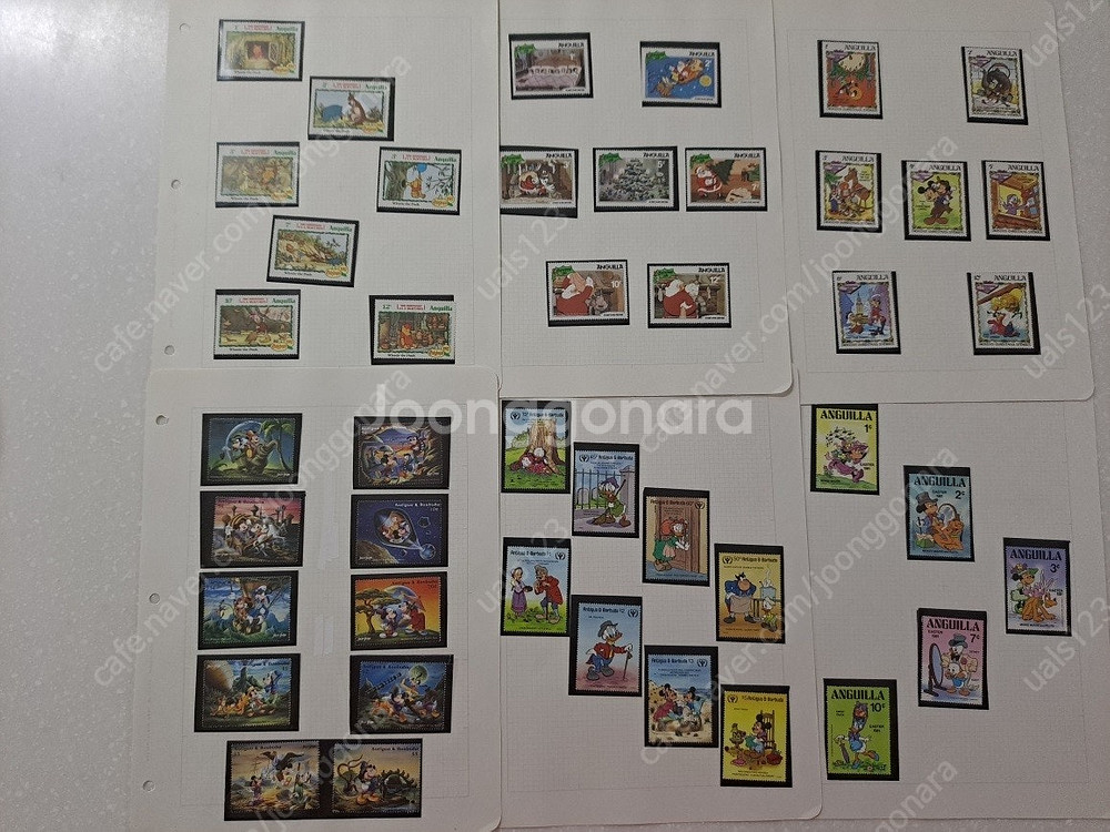 디즈니44미키20 디즈니캐릭터 스트랩 우표 종이액자 판매합니다--4