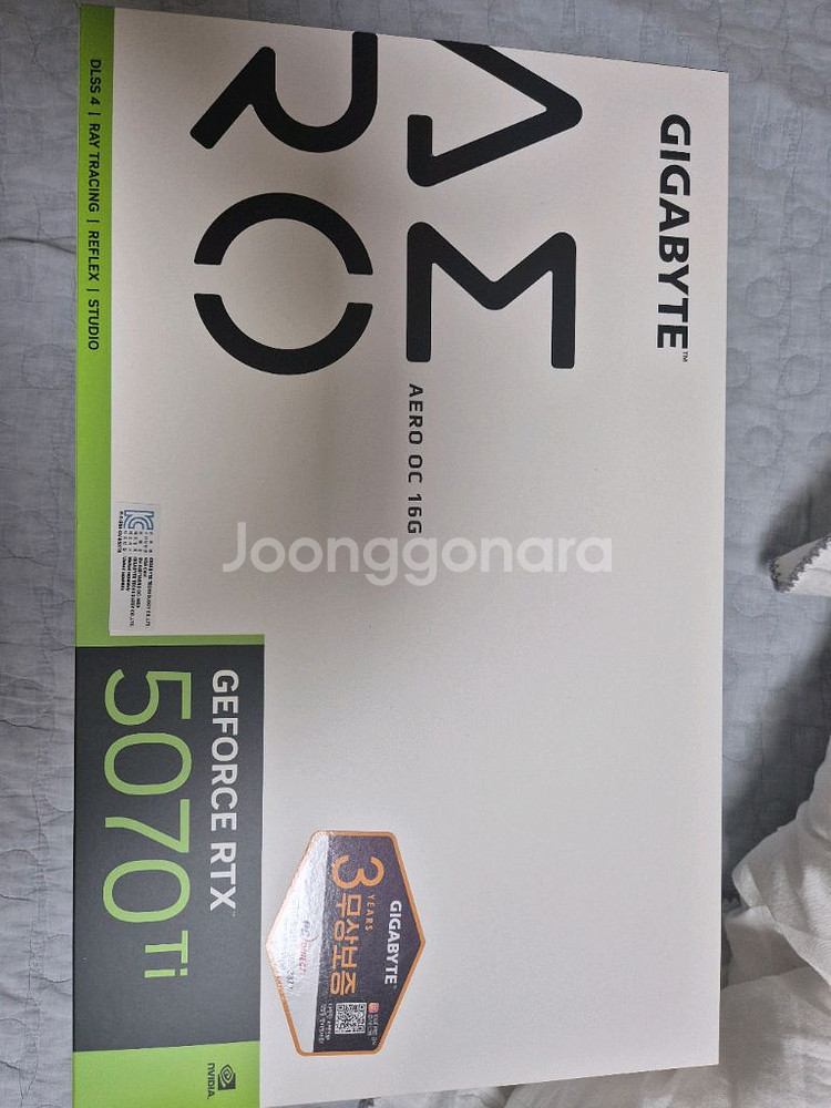기가바이트 RTX 5070Ti AERO OC 그래픽카드--0