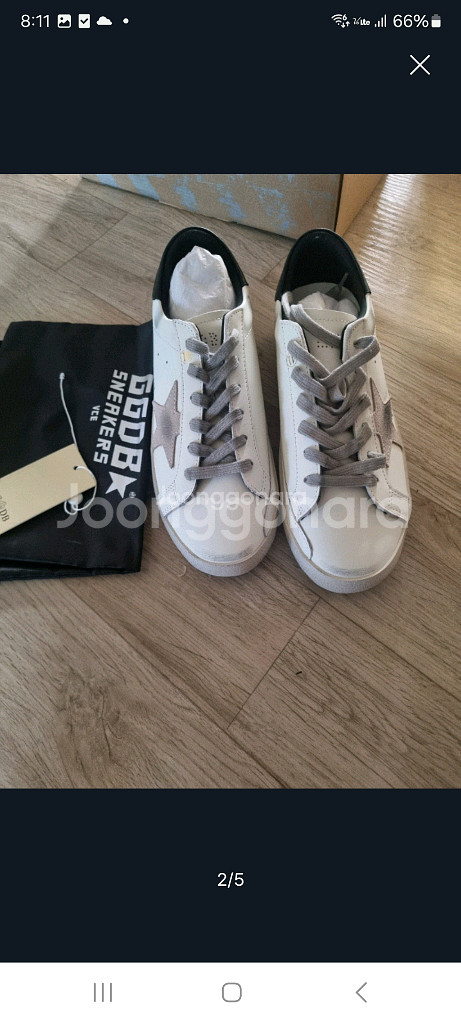 골든구스 슈퍼스타로우탑스니커즈 41사이즈. (새상품)--1