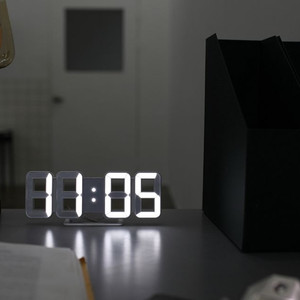 화이트 미니 LED 벽시계 거치형 LED시계