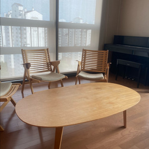 무인양품 MUJI 원목 좌식 테이블