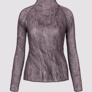 이세이미야케 탑 쉬폰 트위스트1 탑 나슈 브라운 2사이즈