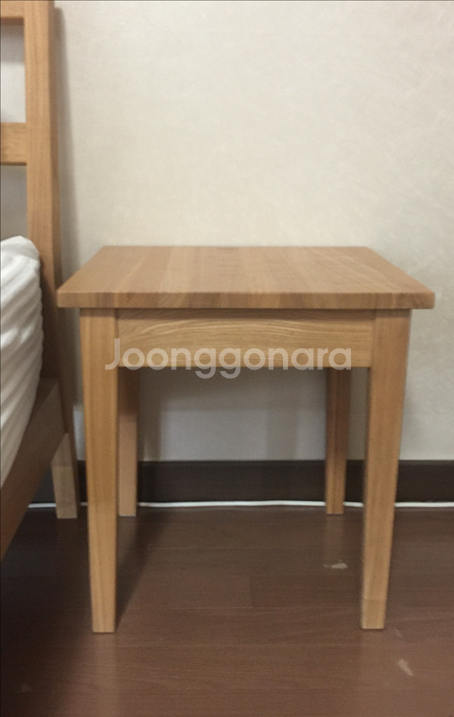 무인양품 물푸레나무 침대 사이드테이블 (2개)--1
