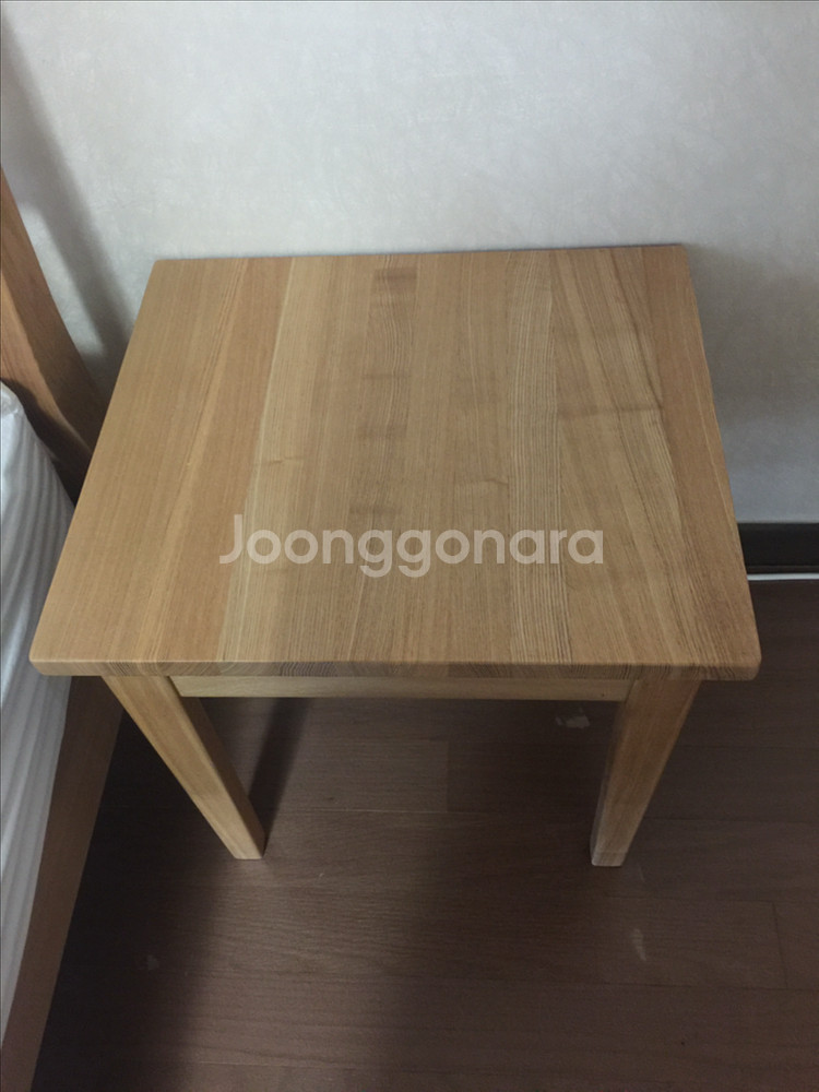 무인양품 물푸레나무 침대 사이드테이블 (2개)--2