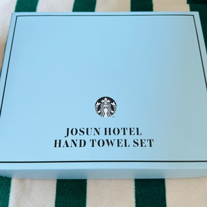 스타벅스 조선호텔 타월 3P 세트, 스벅 조선호텔
