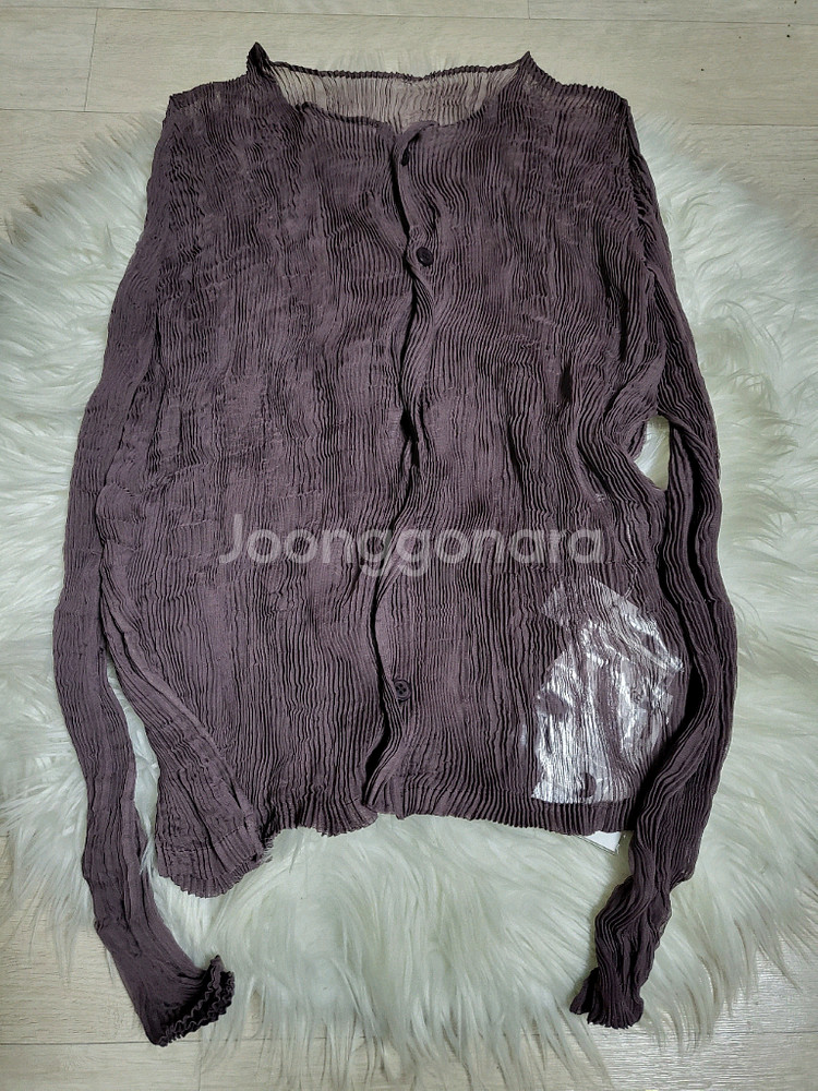 이세이미야케 가디건 쉬폰 트위스트1 가디건 나슈 브라운 2사이즈--1