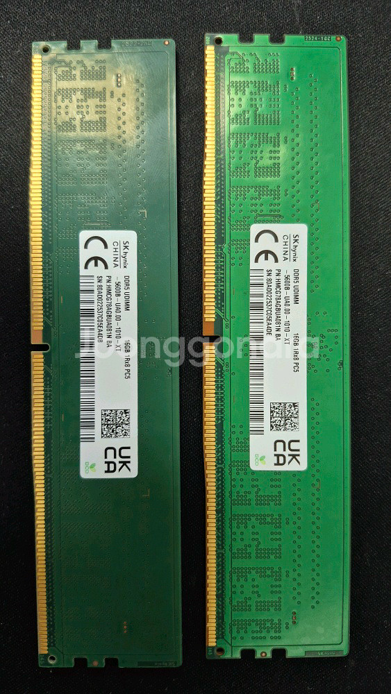 Sk 하이닉스 DDR5 5600mhz 16GB 메모리 2개 A다이--0
