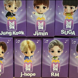 맥도날드 해피밀 BTS TinyTAN 피규어 14종 풀세트 새상품