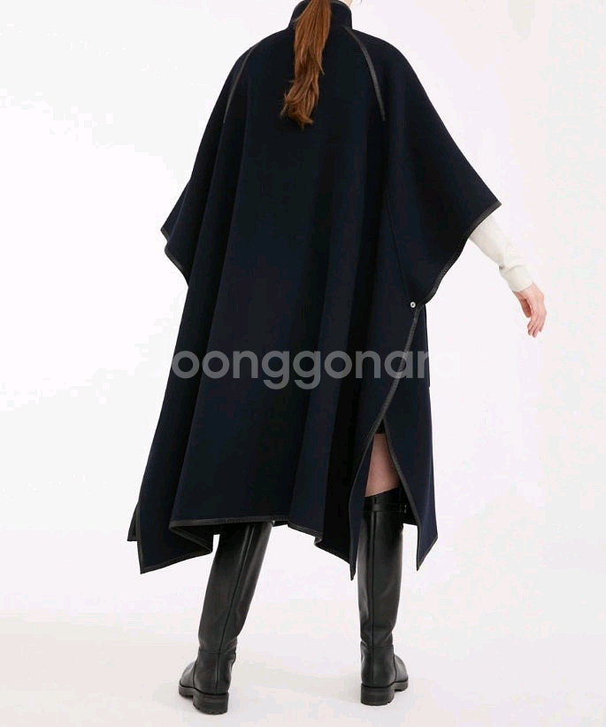 막스마라 아쿠아 케이프 코트--5