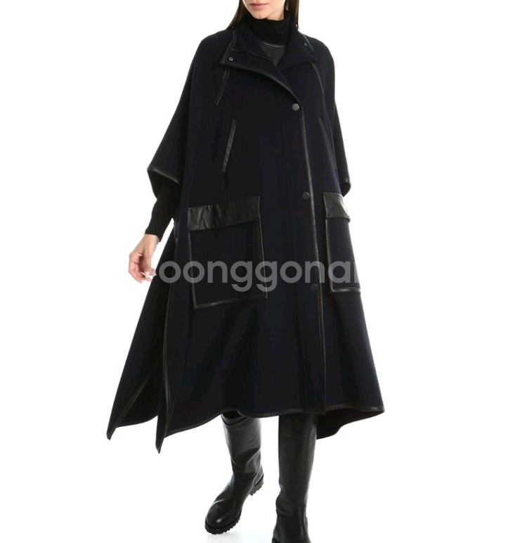 막스마라 아쿠아 케이프 코트--4