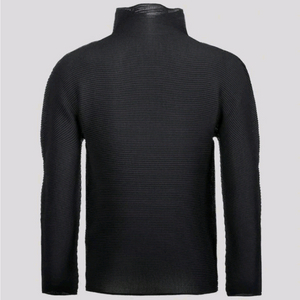 미 이세이미야케 탑 스트레치 플리츠 탑 블랙 F사이즈