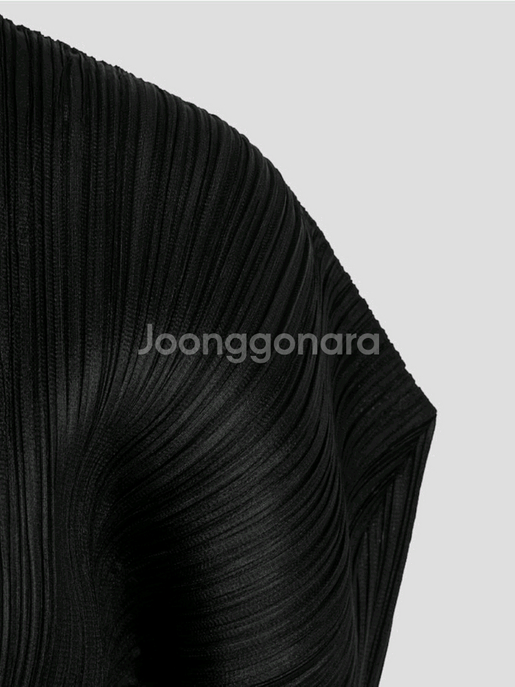 이세이미야케 플리츠플리즈 가디건 집업 가디건 2월 먼슬리 블랙 3사이즈--2