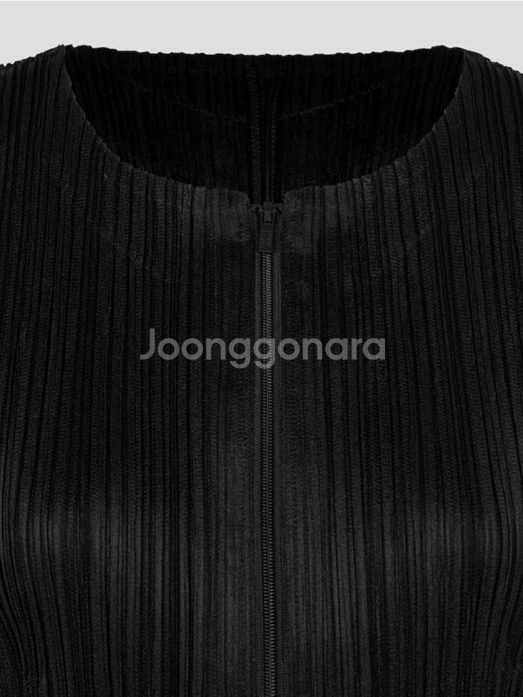 이세이미야케 플리츠플리즈 가디건 집업 가디건 2월 먼슬리 블랙 3사이즈--3