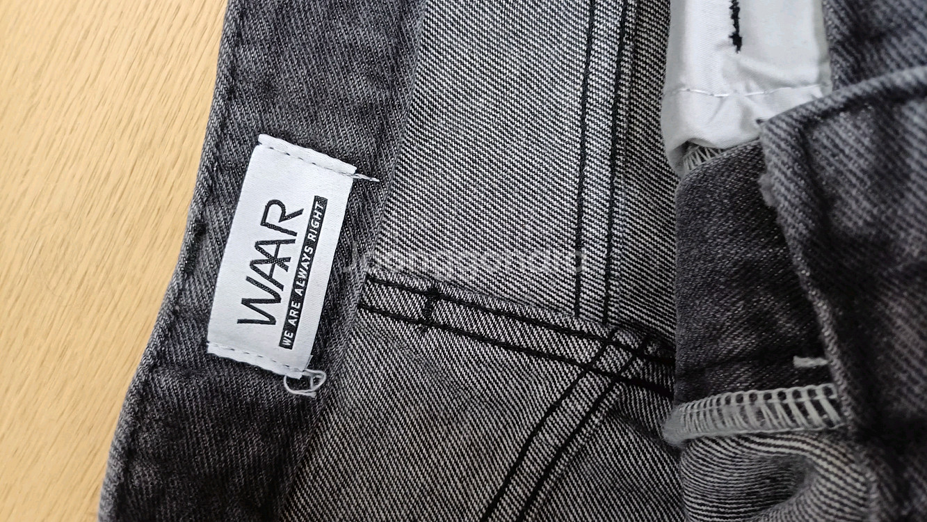 (새제품) WAAR 와르 그레이데님 S사이즈 사계절용--3