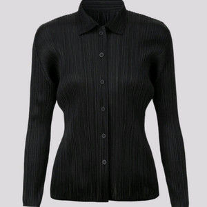 이세이미야케 플리츠플리즈 탑 베이직 셔츠 탑 블랙 3사이즈