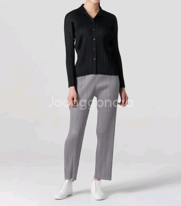 이세이미야케 플리츠플리즈 탑 베이직 셔츠 탑 블랙 3사이즈--6