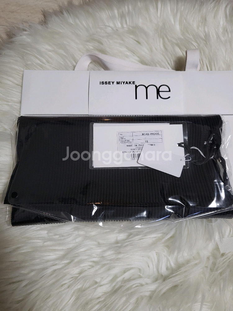 미 이세이미야케 탑 스트레치 플리츠 탑 블랙 F사이즈--7