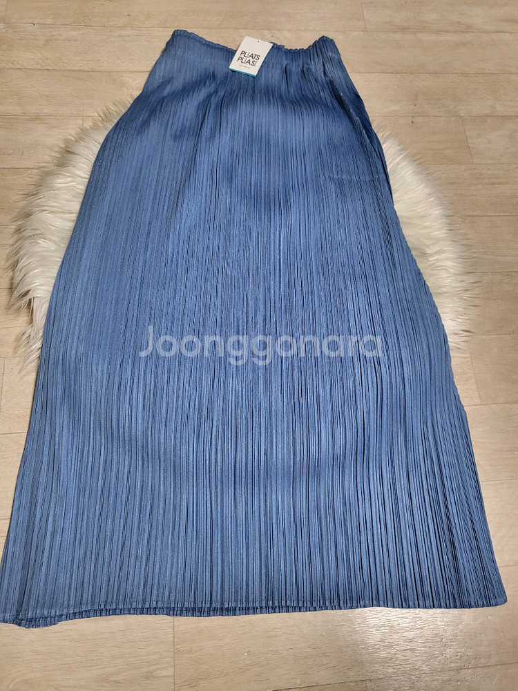 이세이미야케 플리츠플리즈 스커트 6월 먼슬리 스커트 스틸블루 3사이즈--1