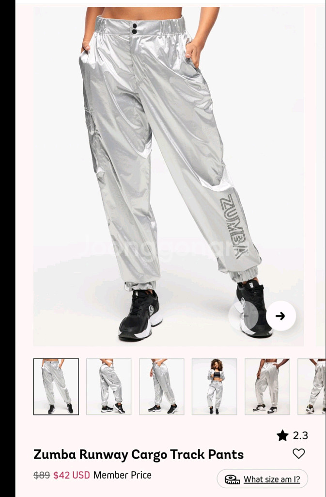 줌바 런웨이 카고 트랙 팬츠--0