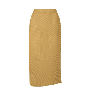 이세이미야케 스커트 리터레이션 플리츠 스커트 오커 2사이즈