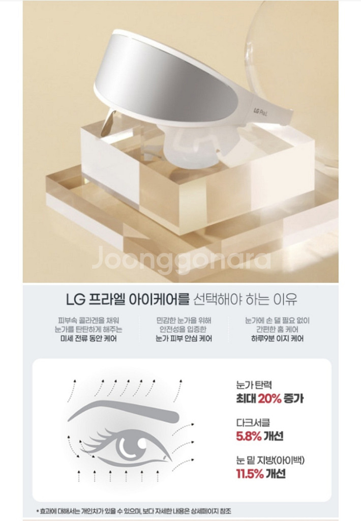 LG전자 프라엘 아이케어 EWN1 엘지 피부 미용기 콜--8