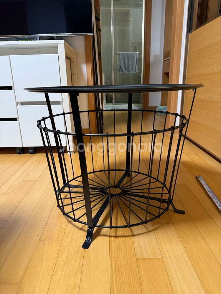 이케아 IKEA 원목 까페 쇼파 침실 테이블 라운드 코--1