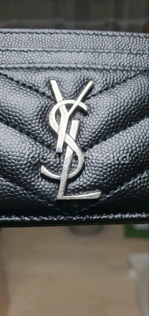 입생로랑 생로랑 카드지갑 은장 정품A급(감정O)구찌프라다루이비통디올고야드샤넬셀린느보테가--3