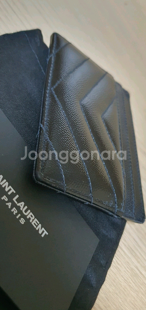 입생로랑 생로랑 카드지갑 은장 정품A급(감정O)구찌프라다루이비통디올고야드샤넬셀린느보테가--5