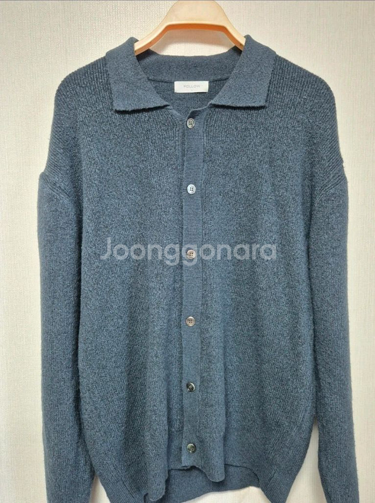 카라 니트 가디건--2