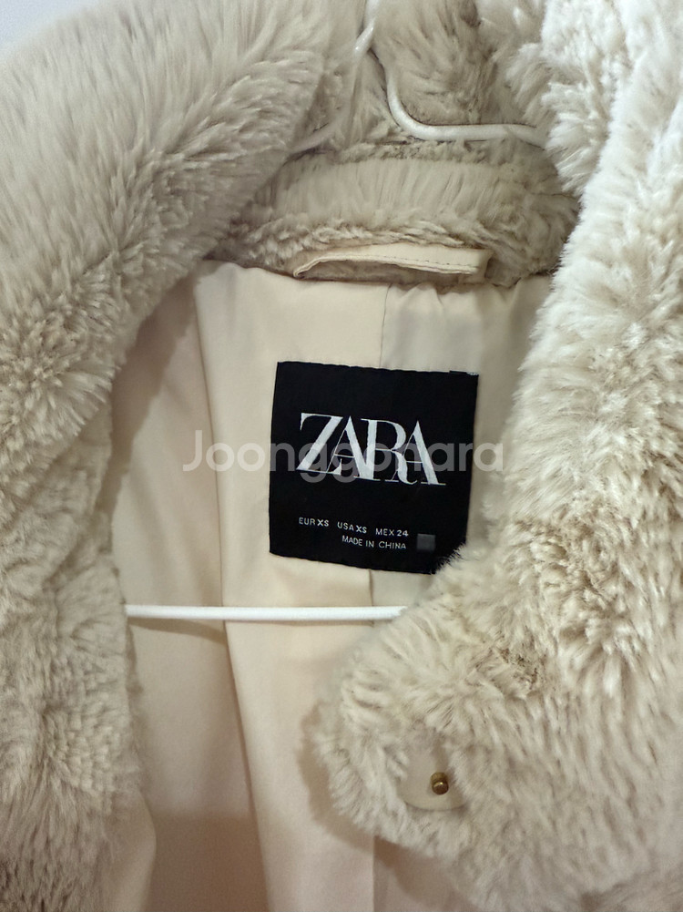 자라 페이크퍼 자켓 xs--2