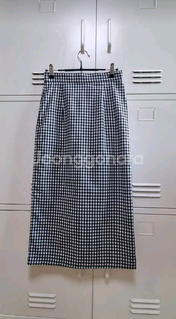 UTG 업타운걸 깅엄 체크 스커트 - S--6