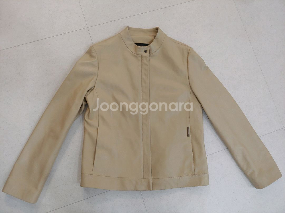 피에르가르뎅 여성 가죽 자켓--0