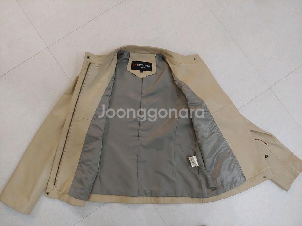 피에르가르뎅 여성 가죽 자켓--2