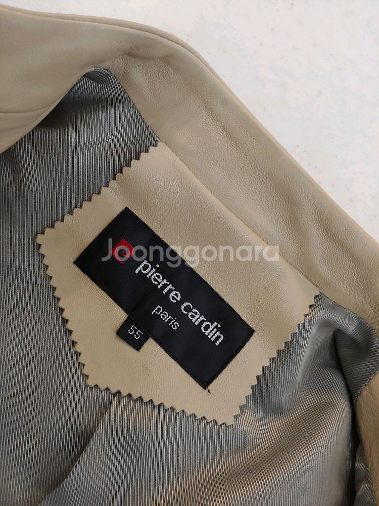 피에르가르뎅 여성 가죽 자켓--8