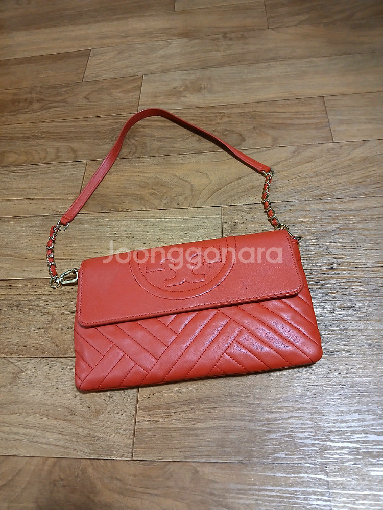 토리버치.ㅡ레드클러치백--5