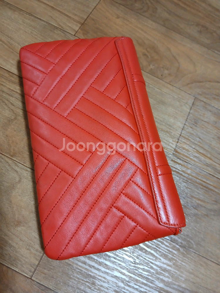 토리버치.ㅡ레드클러치백--8